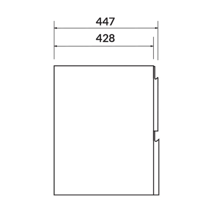Mobilier suspendat Cersanit, Moduo, pentru lavoar incastrabil, 80 cm, alb [3]