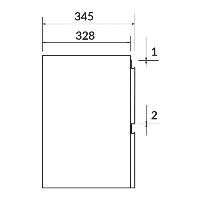 Mobilier suspendat Cersanit, Moduo Slim, pentru lavoar incastrabil, 50 cm, alb [3]