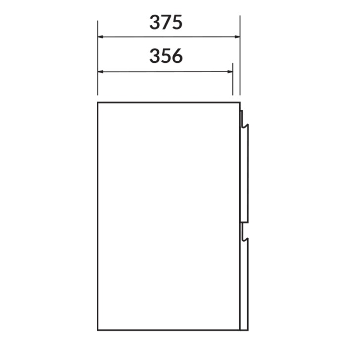 Mobilier suspendat Cersanit, Moduo Slim, pentru lavoar incastrabil, 80 cm, alb [3]