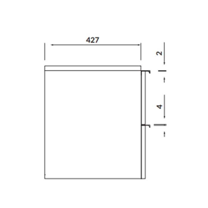 Mobilier suspendat Cersanit, Virgo 60, cu manere negre, pentru lavoar incastrabil, alb [2]