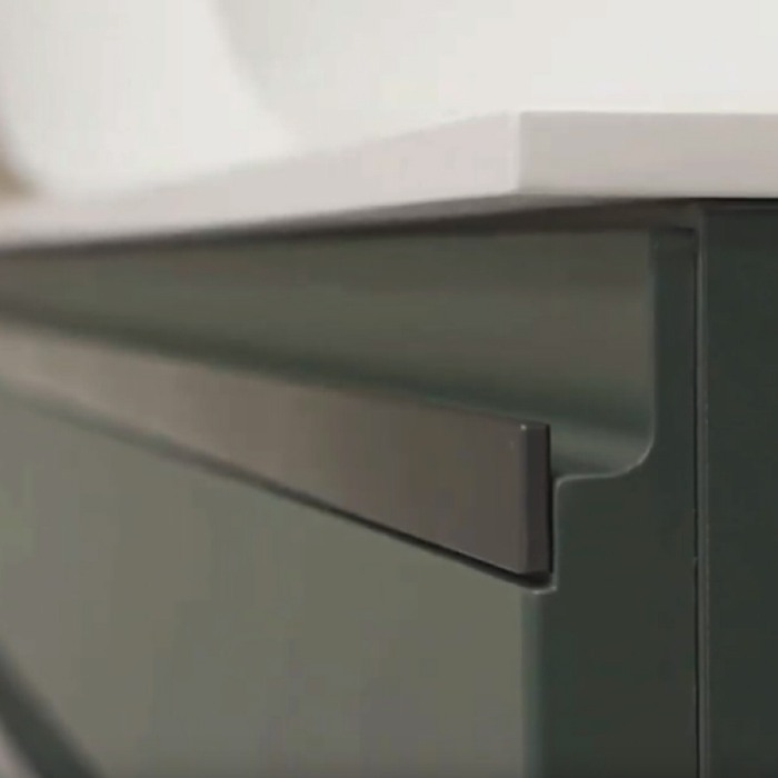 Mobilier suspendat, Kolpasan, Alexis, pentru lavoar pe blat 100 cm, Dark Concrete [3]