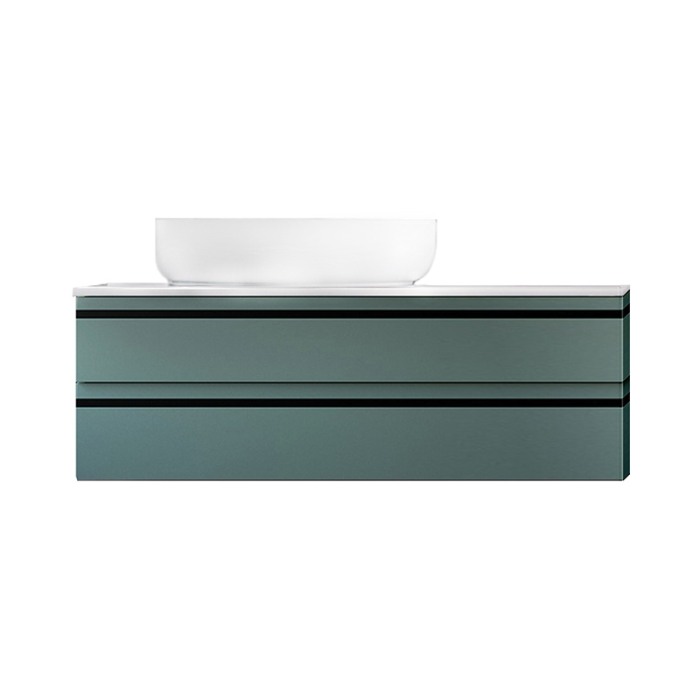 Mobilier suspendat, Kolpasan, Alexis, pentru lavoar pe blat 100 cm, Green [1]