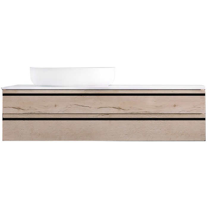 Mobilier suspendat, Kolpasan, Alexis, pentru lavoar pe blat 120 cm, Craft Wood [1]