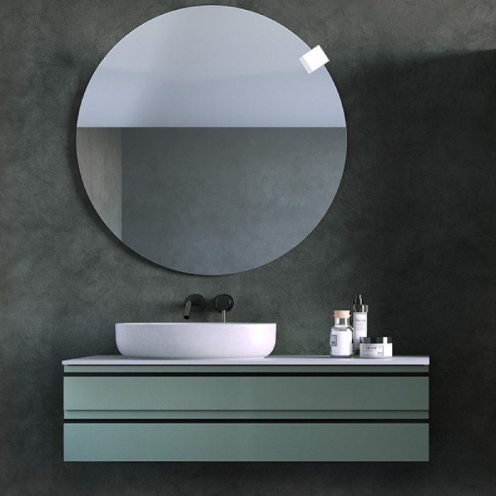 Mobilier suspendat, Kolpasan, Alexis, pentru lavoar pe blat 120 cm, Green [2]
