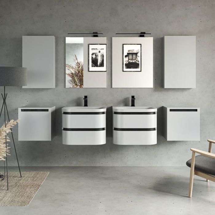 Mobilier suspendat, Kolpasan, Vittoria, cu 1 usa, alb mat [3]