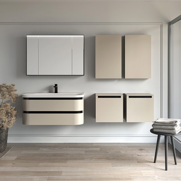 Mobilier suspendat, Kolpasan, Vittoria, cu 1 usa, beige mat [3]