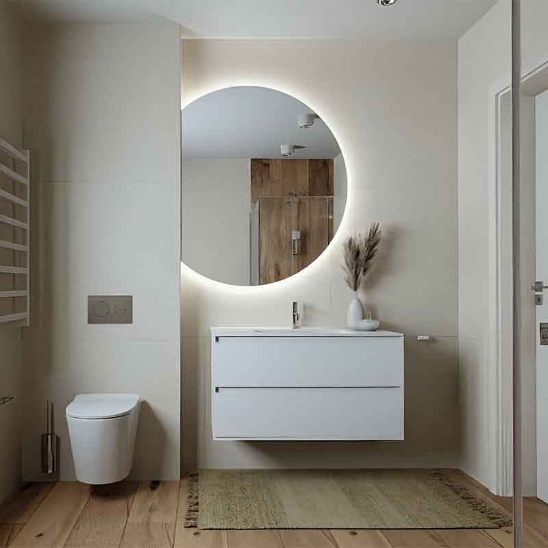 Mobilier suspendat pentru lavoar, Fluminia, Amalfi, 60 cm, alb [2]