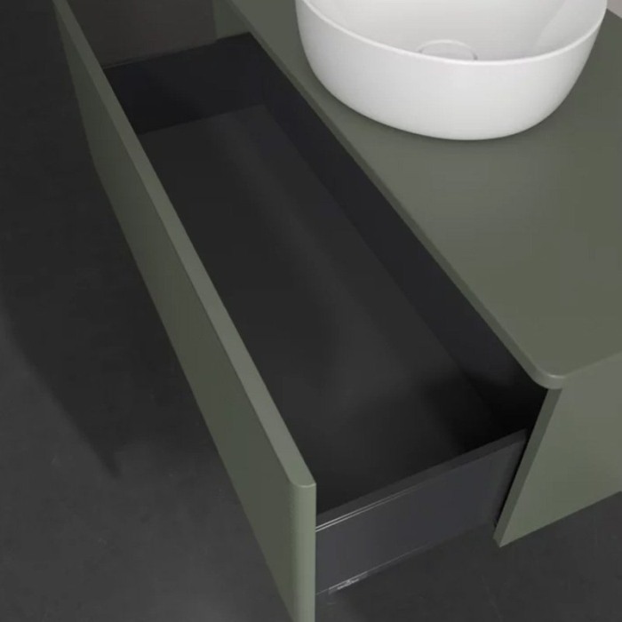 Mobilier suspendat pentru lavoar, Villeroy & Boch, Antao 100, cu 1 sertar, verde, mat [5]