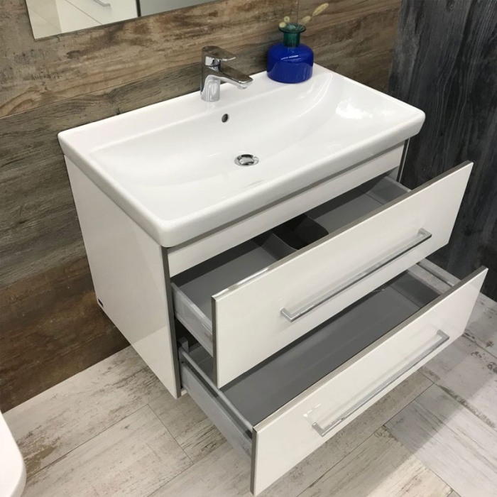 Mobilier Villeroy & Boch, Avento, 100 cm, suspendat cu 2 sertare, alb [3]