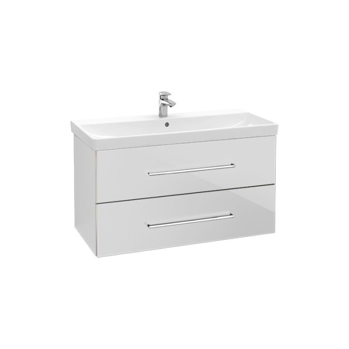 Mobilier Villeroy & Boch, Avento, 100 cm, suspendat cu 2 sertare, alb [1]