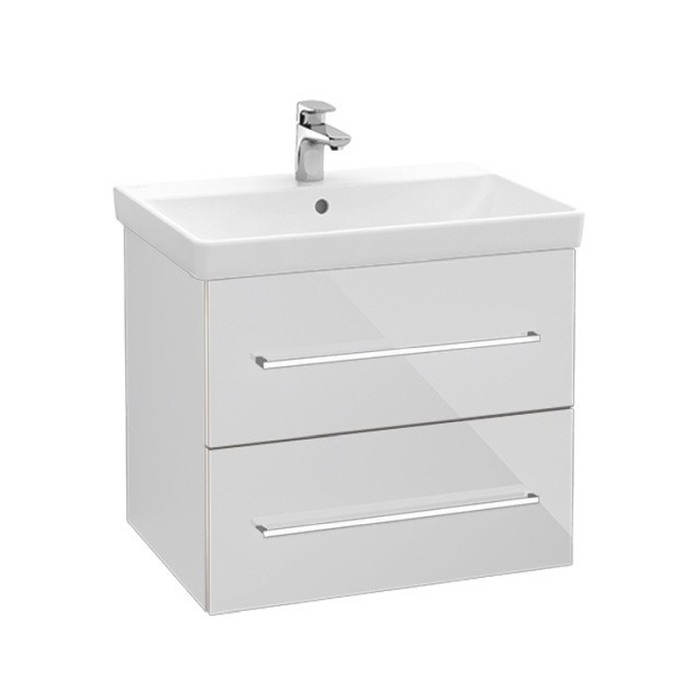 Mobilier Villeroy & Boch, Avento, suspendat, 2 sertare, 63 cm, crystal white [1]