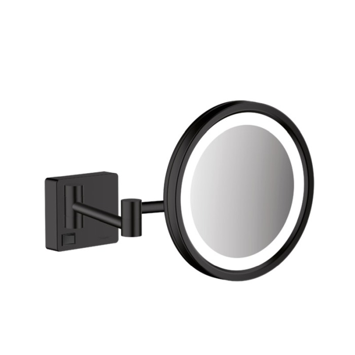 Oglinda cosmetica cu iluminare, Hansgrohe, AddStoris, negru mat [1]