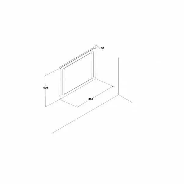 Oglinda cu iluminare LED Gala Agata 80 cm [3]