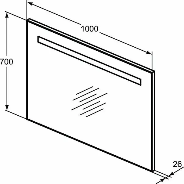 Oglinda cu iluminare si dezaburire Ideal Standard Mirror&Light 100x70 cm [5]