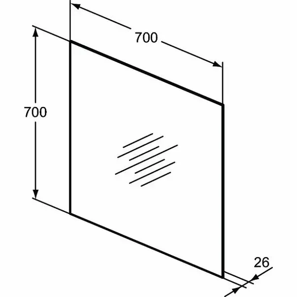 Oglinda cu iluminare si dezaburire Ideal Standard Mirror&Light Ambient 70x70 cm [4]