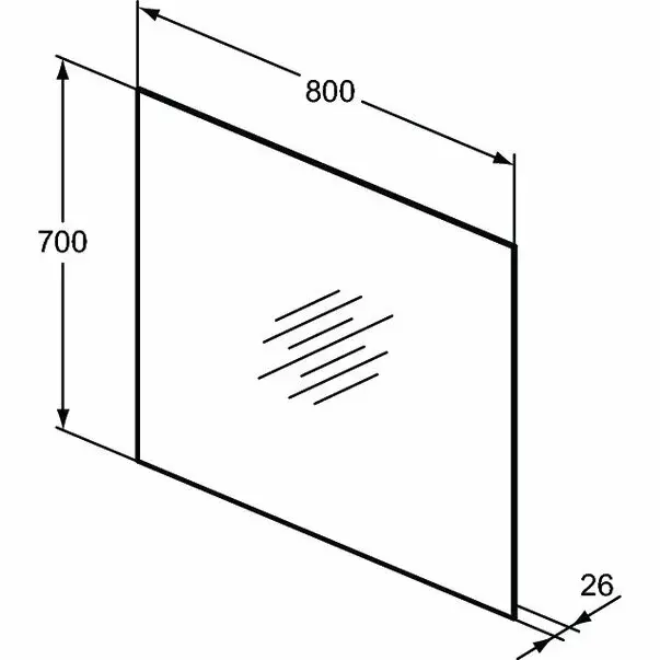 Oglinda cu iluminare si dezaburire Ideal Standard Mirror&Light Ambient 80x70 cm [4]