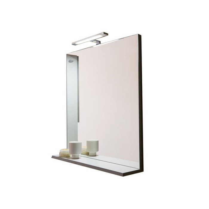 Oglinda cu polita, Kolpasan, pentru mobilier Lana, 65 cm, gri-deschis [1]