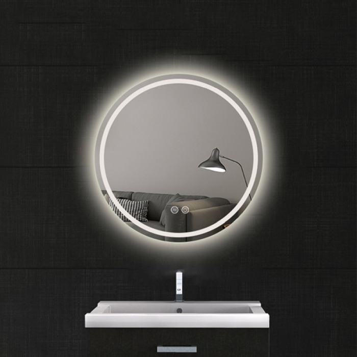 Oglinda Fluminia, Ando-R60, rotunda, cu iluminare LED [1]