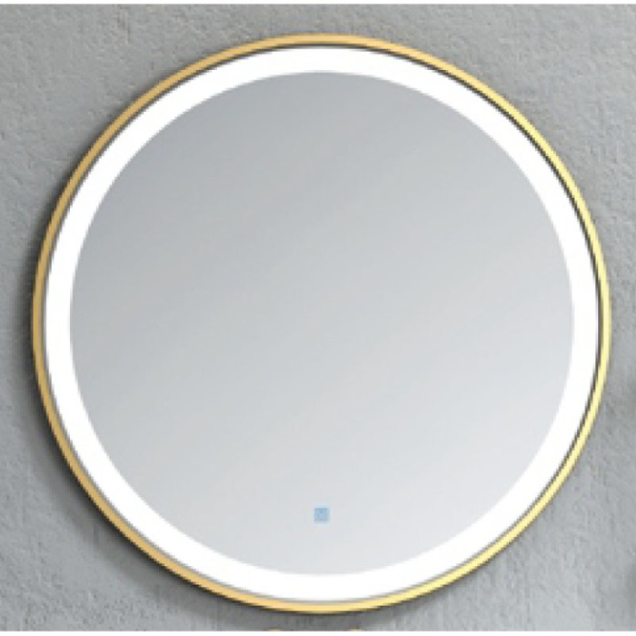 Oglinda, Fluminia, Gold-Lady-90, iluminare LED si rama aurie [1]