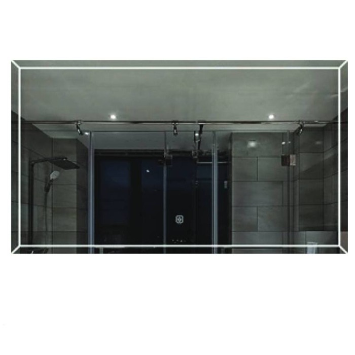Oglindă Fluminia, Palladio 90, dreptunghiulară 90 x 65cm, cu LED Ambiental Light, 3 culori, dezaburire [1]