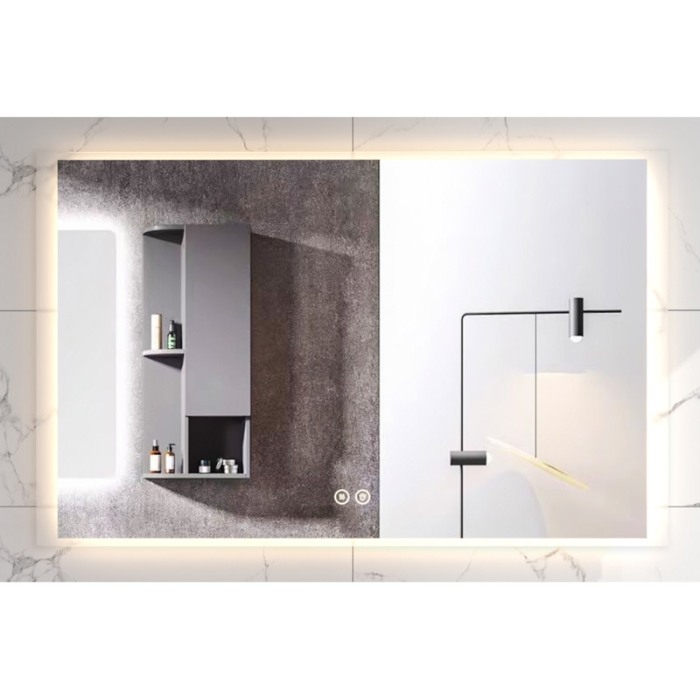 Oglinda Fluminia, Rodin 120, dreptunghiulara, cu LED, 3 culori, dezaburire, 120 cm [1]