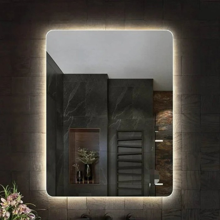 Oglindă Fluminia, Verona-60, dreptunghiulară, 60 x 80 cm, cu LED, 3 culori, dezaburire [4]