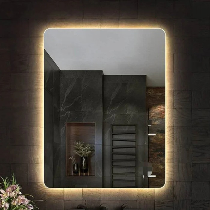 Oglindă Fluminia, Verona-60, dreptunghiulară, 60 x 80 cm, cu LED, 3 culori, dezaburire [5]