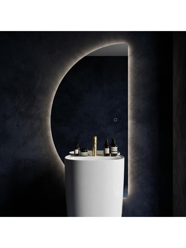 Oglinda LED Rea Moon 120x60cm forma neregulata iluminare 12W anti-aburire [4]