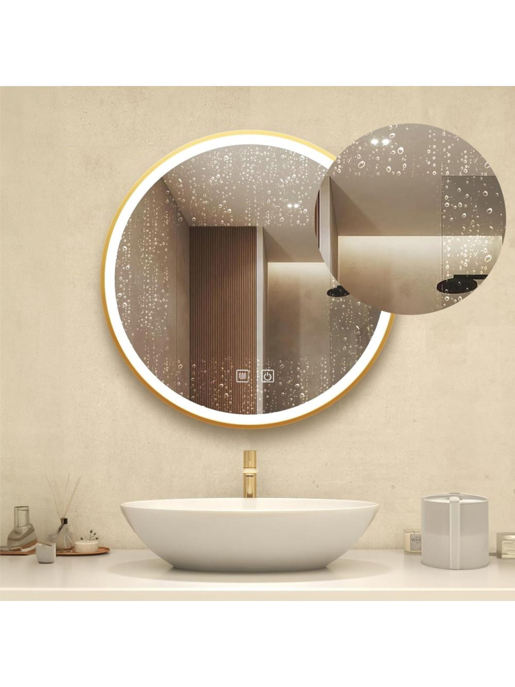 Oglindă LED 50cm MMJ auriu [4]