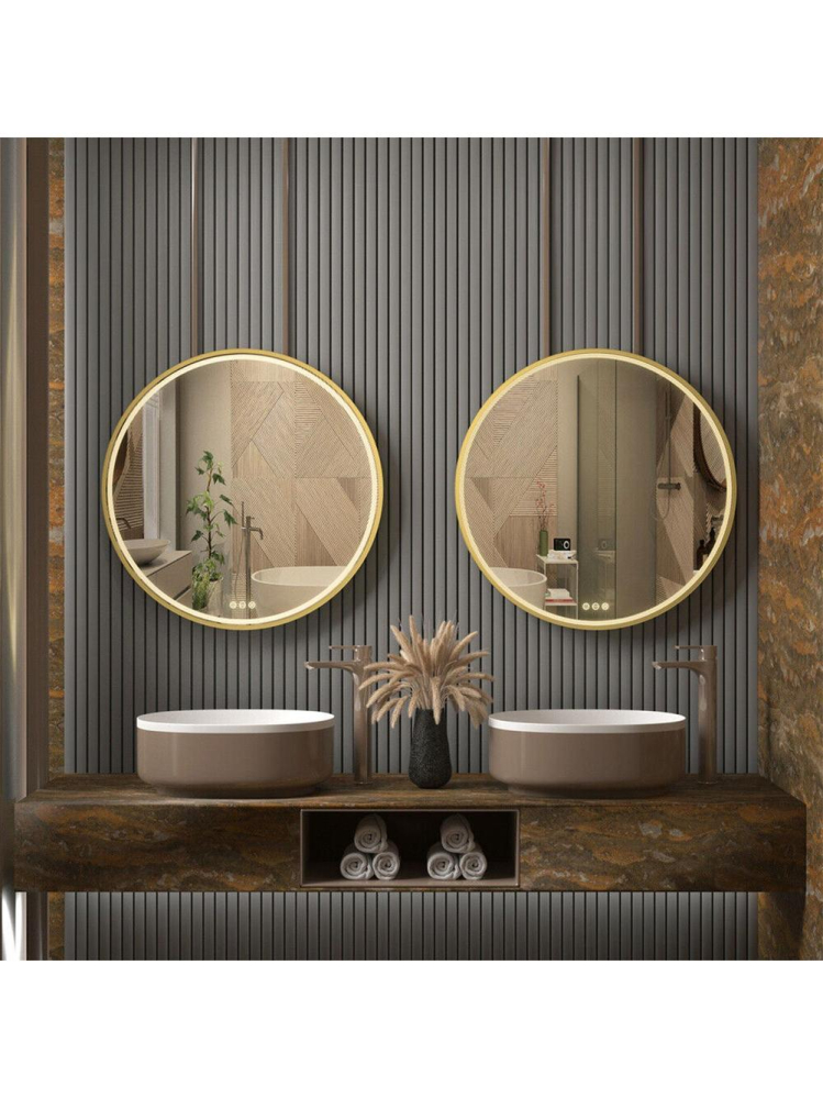 Oglindă LED 50cm MMJ auriu [5]