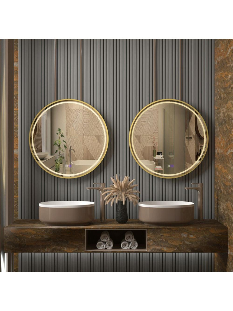 Oglindă LED 60cm MMJ auriu [2]