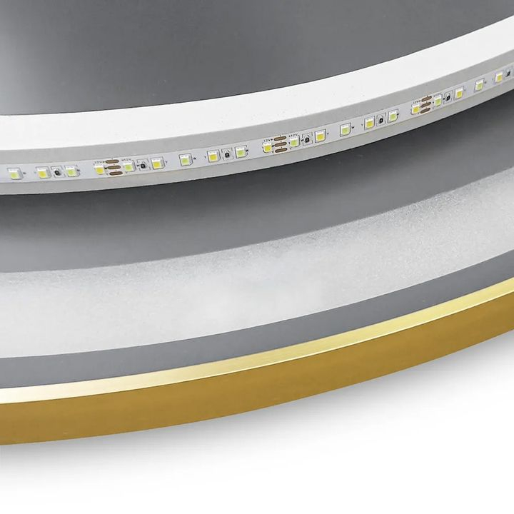 Oglindă LED 60cm MMJ auriu periat [8]