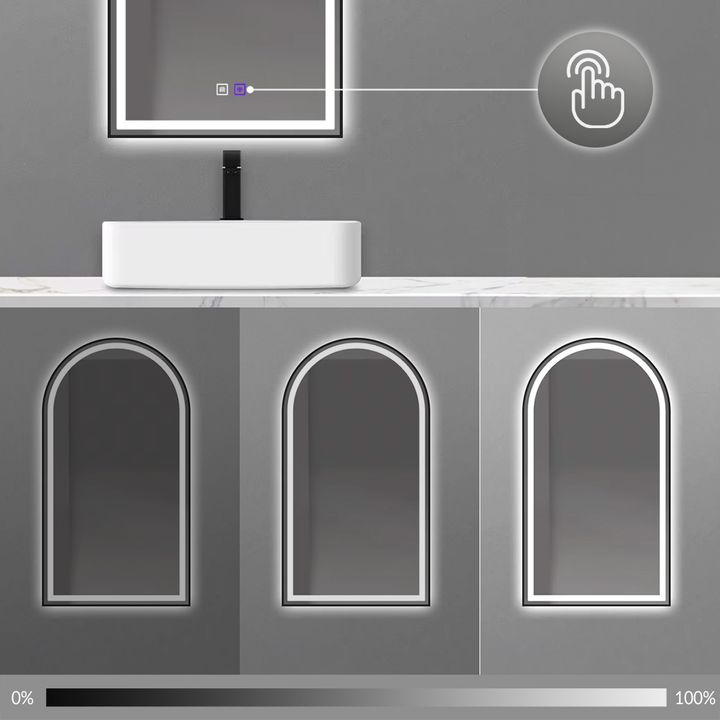 Oglindă LED 60x100cm DASH negru [4]