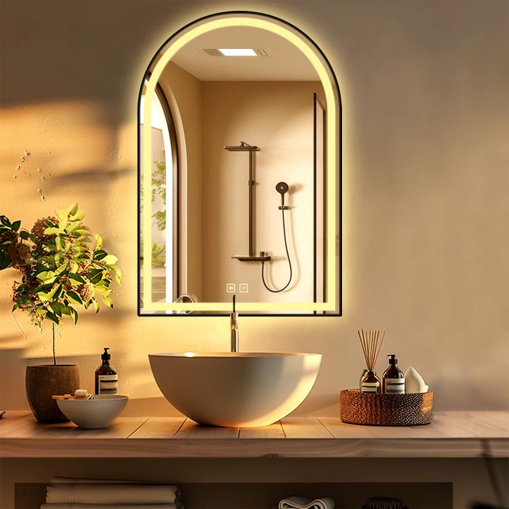 Oglindă LED 60x100cm DASH negru [9]