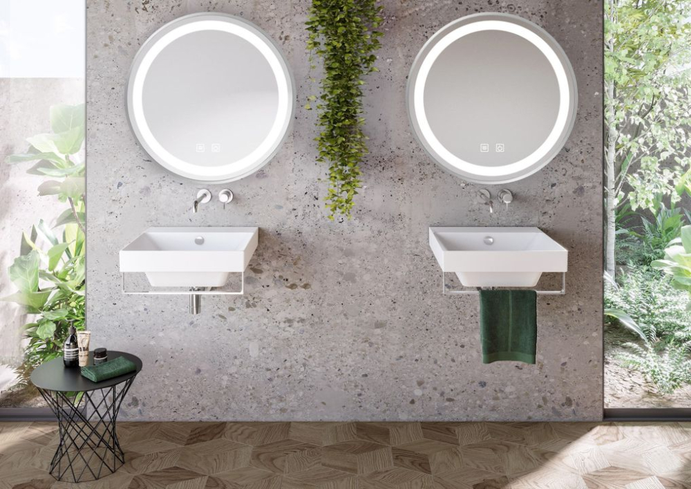 Oglindă LED 80cm MMJ Crom periat [8]