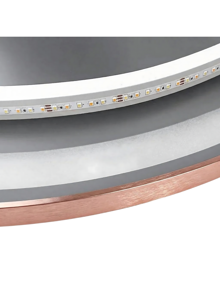 Oglindă LED 80cm MMJ cupru periat [9]