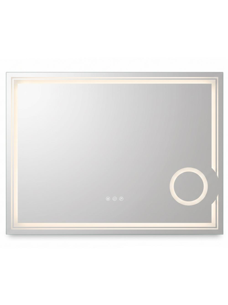 Oglinda LED Rea Haven 80x60cm fara rama panou tactil anti-aburire 12W [5]
