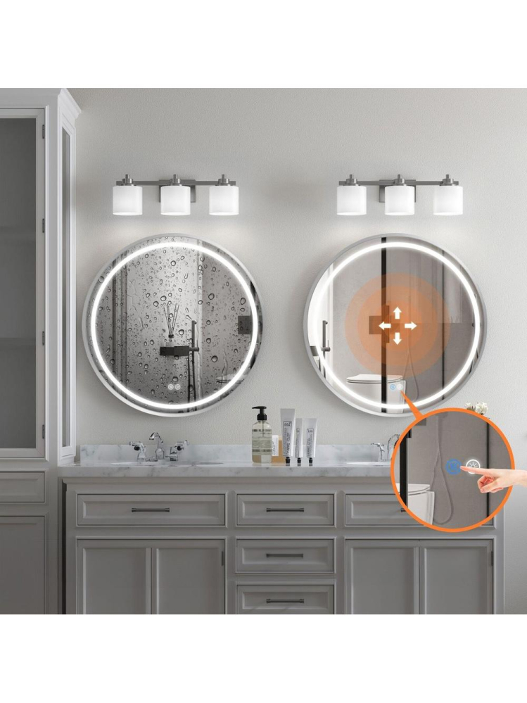 Oglindă LED 90cm MMJ crom periat [5]