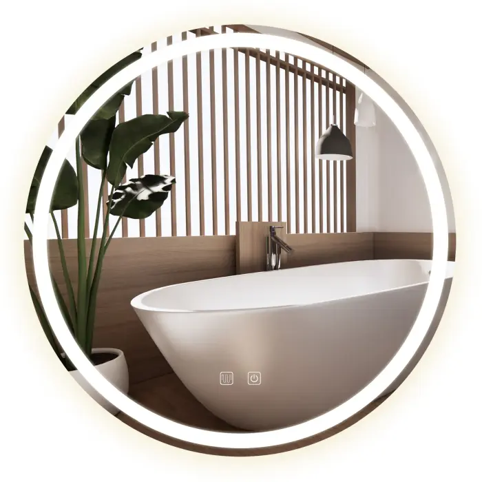 Oglinda LED BAS Crom 60cm, Rea [1]