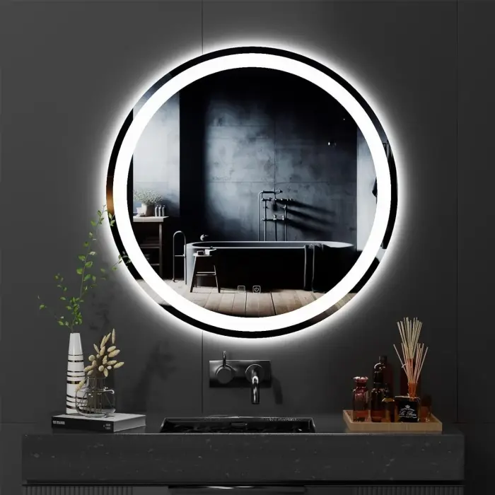 Oglinda LED BAS Crom 60cm, Rea [4]