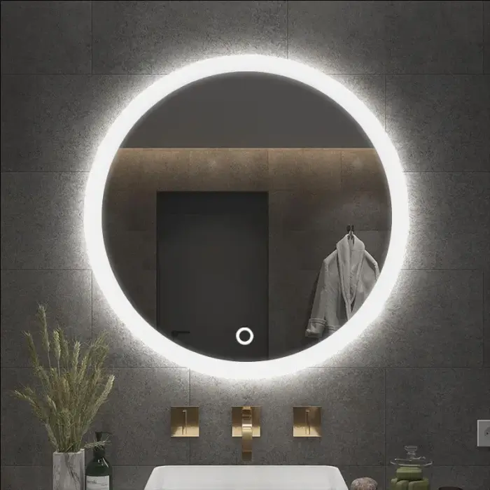 Oglinda LED FFJ50 Crom 50cm, Rea [3]