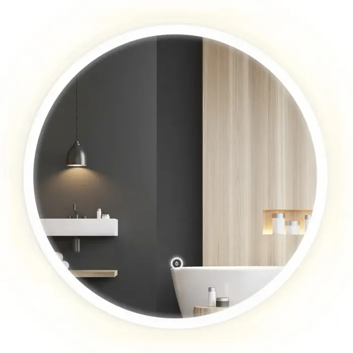 Oglinda LED FFJ50 Crom 50cm, Rea [1]