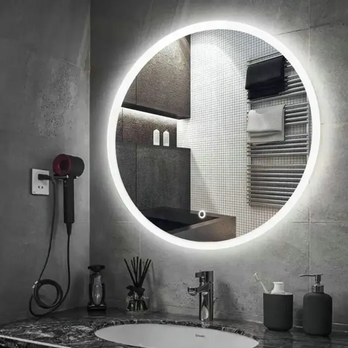 Oglinda LED FFJ70 Crom 70cm, Rea [7]