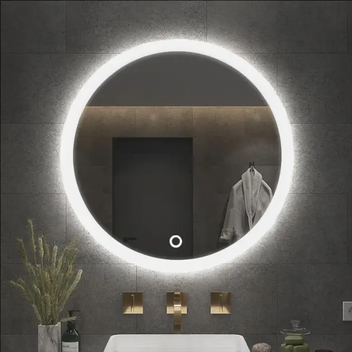 Oglinda LED FFJ70 Crom 70cm, Rea [3]