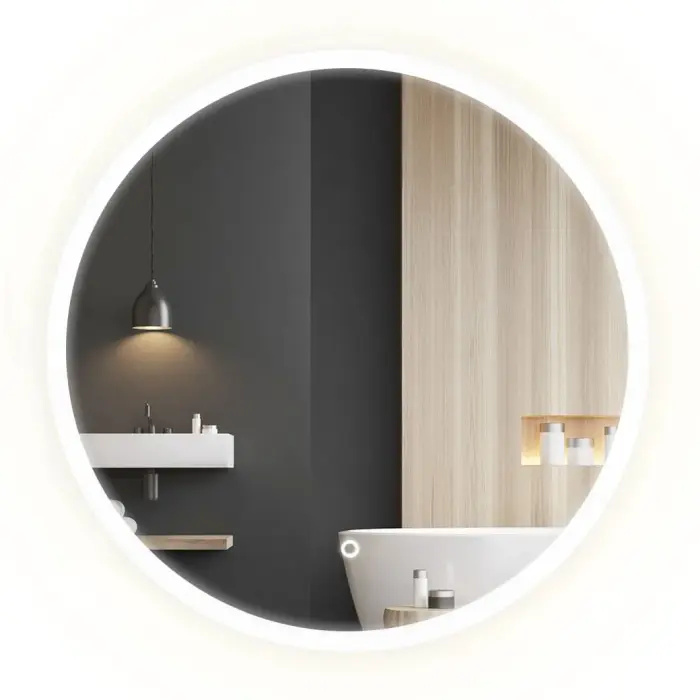 Oglinda LED FFJ90 Crom 90cm, Rea [1]