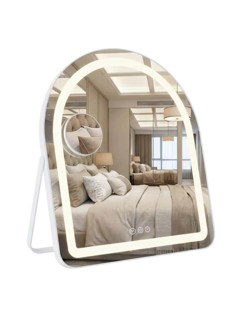 Oglindă LED GLAM alb 40x45cm [9]