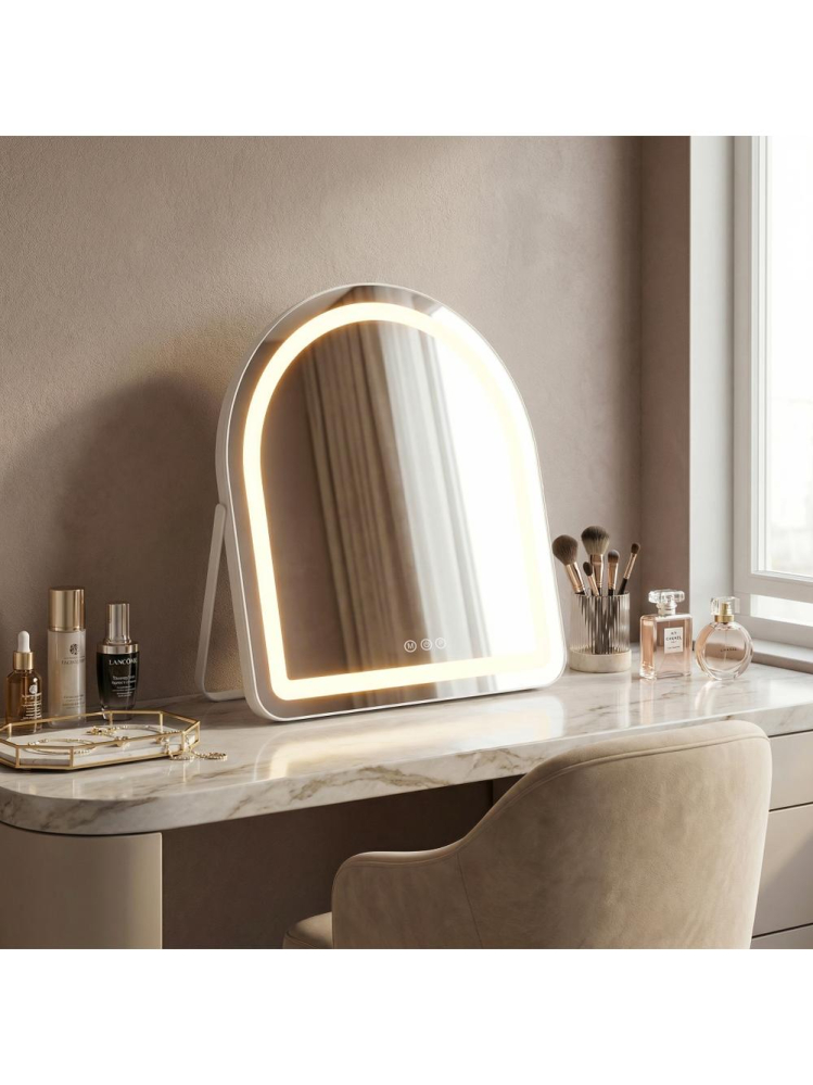 Oglindă LED GLAM alb 40x45cm [4]