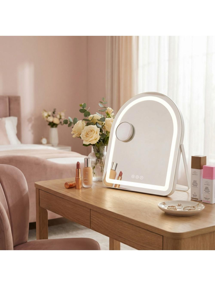 Oglindă LED GLAM alb 40x45cm [3]