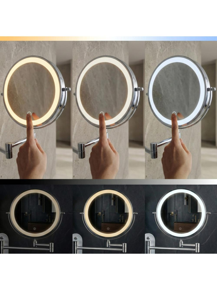 Oglindă LED Glow crom [6]