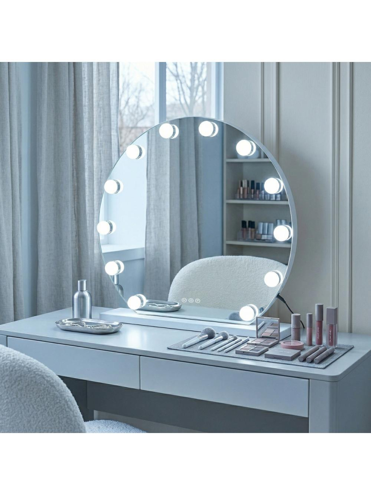 Oglindă LED HOLLYWOOD alb 50 cm [3]